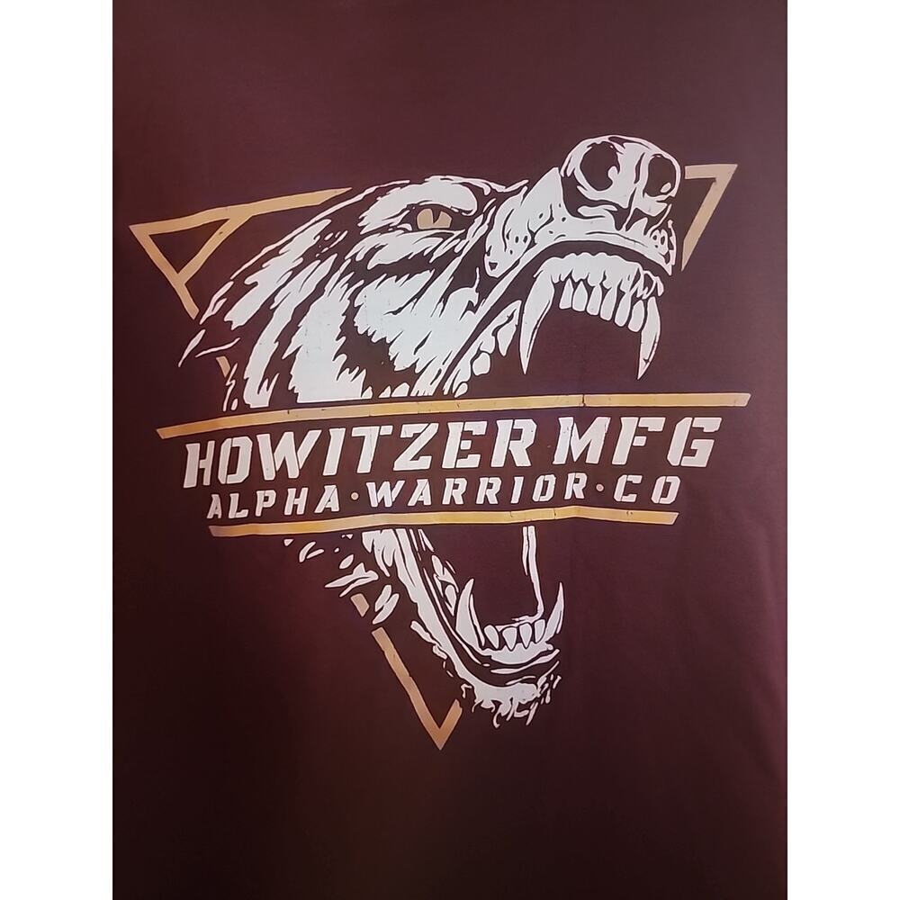 NWT‎ Men's Howitzer Maroon American Patriot Alpha Warrior Y2K Tee Large A113 New